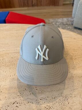 Kith Gray Baseball Cap with Raised NY Yankee Logo